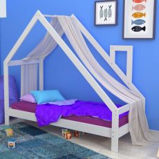 Дитяче ліжко SportBaby біле 80х190